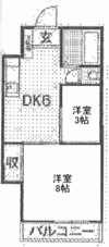 伊勢ハイツⅢの間取り画像