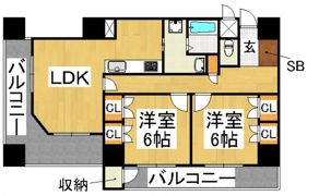 ビュートリアム平尾の間取り画像