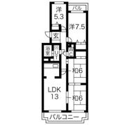 グランドハイツ原 A棟の間取り画像