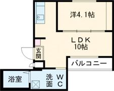HK2 west※家賃ダウン(半年間)他キャンペーン中の間取り画像
