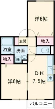 シルクハイツ Aの間取り画像