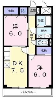 ヴィバーチェ高倉の間取り画像