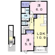 リオンドール駒形Aの間取り画像