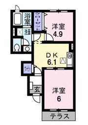 ビクトリア弐番館の間取り画像