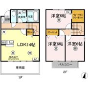 プリムローズ ベル C棟の間取り画像