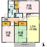 セジュール友清 F棟の間取り画像