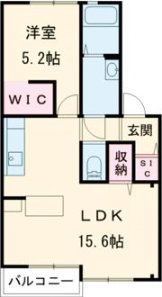 ヴィラグランデ繁松 Cの間取り画像