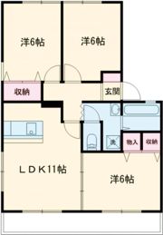 フレマリール羽根井 B棟の間取り画像