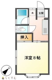 ハイツ大川の間取り画像