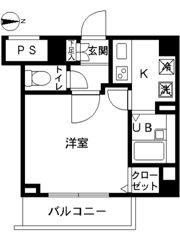 スカイコート大島の間取り画像