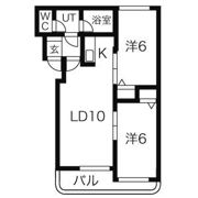 ハイデンス菊水の間取り画像