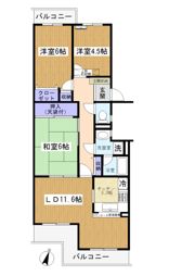 エステ・コート市川北国分1号棟の間取り画像