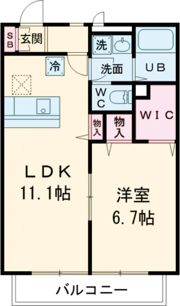 ディアコートA棟の間取り画像