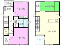 長須賀2－304－1－1KODATEXⅠAの間取り画像