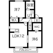 ウエストヴィレッヂ Bの間取り画像