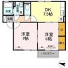 ハイカムール髙橋Bの間取り画像