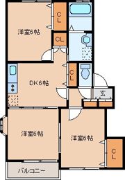 エスポワール鈎取の間取り画像