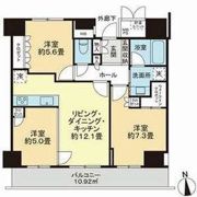 ザ・ライオンズ一条タワー岐阜の間取り画像