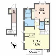 ソレアード・シェソワFの間取り画像