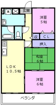ESPOIR壱番館の間取り画像