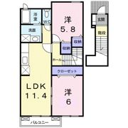 クラール・プラッツBの間取り画像
