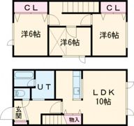 桜木1棟2戸の間取り画像