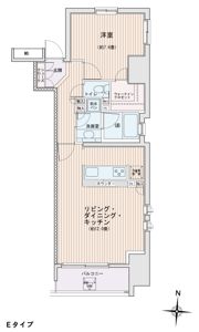 エスティメゾン錦糸町Ⅱの間取り画像