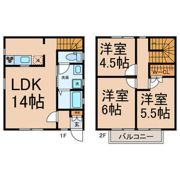 東印場町貸家の間取り画像