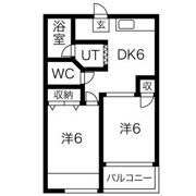 アレーズ岐阜北B棟の間取り画像