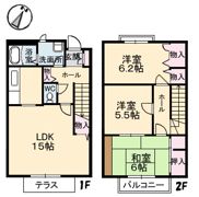 サザンヒル B棟の間取り画像