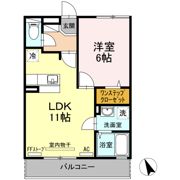 エーデルハイム Bの間取り画像