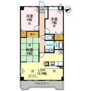 グレースコート恋の窪の間取り画像