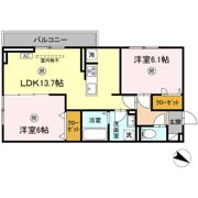 vivable palais（ｳﾞｨｳﾞｧﾌﾞﾙﾊﾟﾚ）の間取り画像