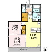 イーストヴィレッジ野口の間取り画像