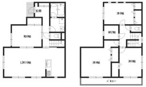 朝日谷戸建の間取り画像