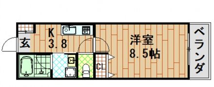 RIDERE（リーデレ）廿日市の間取り画像