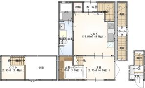 Le Lien助実（ル リアンスケザネ）の間取り画像