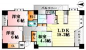 ラフィーヌ牛田本町の間取り画像