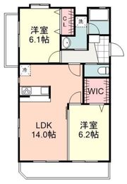 グリーンコート大岩の間取り画像