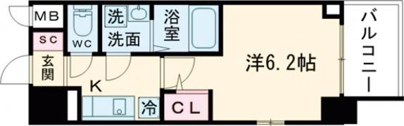 Cion KOBE Baysideの間取り画像