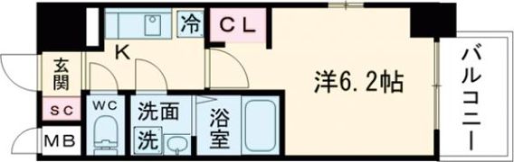 Cion KOBE Baysideの間取り画像