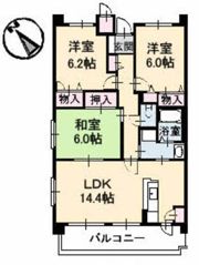 アンソレイユ大町の間取り画像