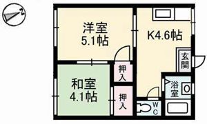 スカイハイツの間取り画像