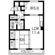 グランドメゾン豊川(*旧ルボア平尾町A棟)の間取り画像