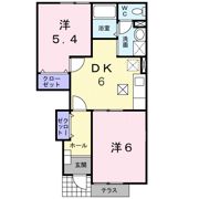 カンパヌール Aの間取り画像