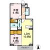 セレスティア古川 A棟の間取り画像