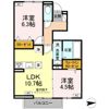 セレスティア古川 B棟の間取り画像