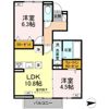 セレスティア古川 B棟の間取り画像