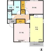フラワーレジデンス北山 Aの間取り画像