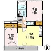 アールグレイ Aの間取り画像